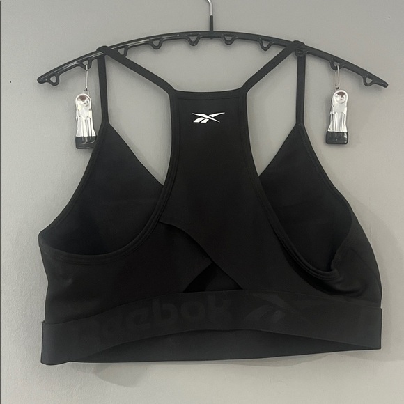 Reebok Women's Sleek Black Sports Bra Size Small - Picture 3 of 3